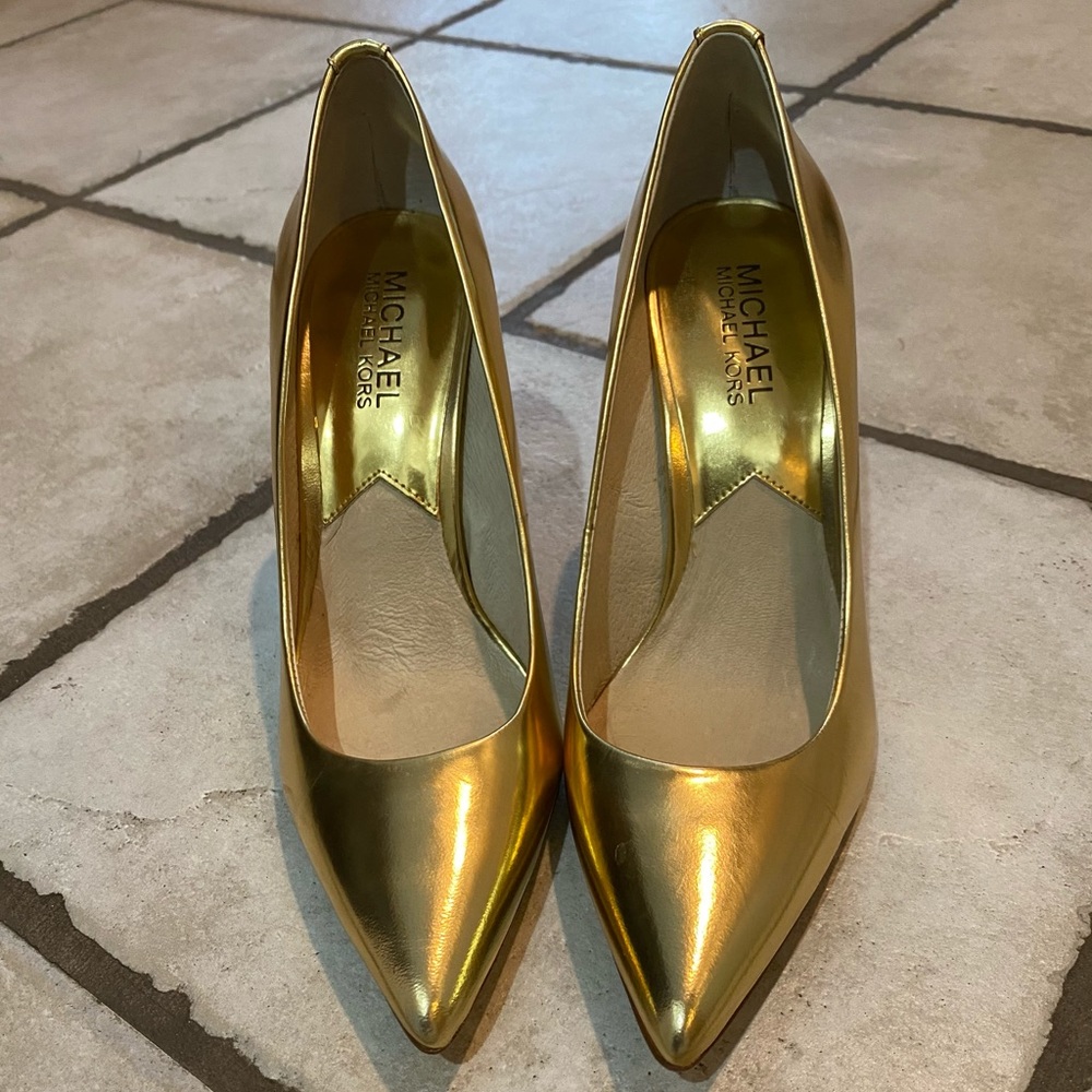 Michael Kors Gold High Heels ✨